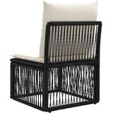 SOFA bez naslona Crna poliratan | shoptok.hr