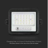  LED prigušiva solarni reflektor LED/50W/3,2V IP65 3800 mAh crni + daljinski upravljač | Eponuda.com