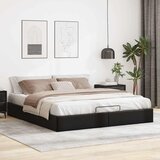  Otomanski okvir kreveta bez madraca crni 180x200cm umjetne kože | shoptok.hr