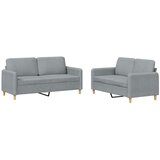  2-dijelni set sofa s jastucima svjetlosivi od tkanine | shoptok.hr