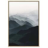  Slika - Parallel Ridges (1 Part) Vertical 40x60 U prirodnom drvenom okviru | shoptok.hr