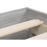  Okvir za krevet s ladicama boja hrasta 200x200 cm drveni | shoptok.hr