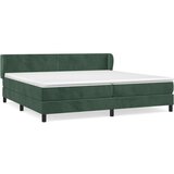The Living Store Box spring postelja z vzmetnico temno zelena 200x200 cm žamet - Box Spring Postelja, (21489514) | Shoptok.si