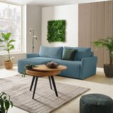MID.YOU KOTNA SEDEŽNA GARNITURA, rebrasti žamet svetlo modra | Shoptok.si