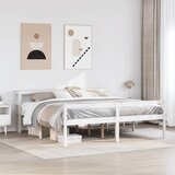  Krevet za starije s uzglavljem bijeli 180x200 cm borovina | shoptok.hr