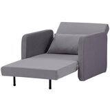 Modern Living Naslanjač York, Siva, Žamet, Ležišče | Shoptok.si