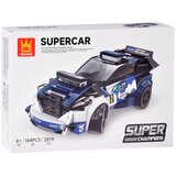  Tehnički blokovi Sportski automobil TAMNOPLAVA BOJA set od 164 dijela + naljepnice ZA5745 | shoptok.hr