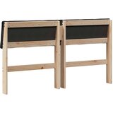  Tapecirani uzglavlje Crna 150 cm Čvrsto borovo drvo | shoptok.hr