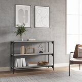 Ormarić za knjige boja hrasta 100x33x70,5 cm od drva i čelika | shoptok.hr
