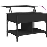  Stolić za kavu crni 70 x 50 x 50 cm konstruirano drvo i metal | Eponuda.ba