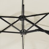  Dvostruki vrtni suncobran pješčano bijeli 316 x 145 cm | shoptok.hr