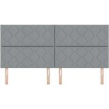 vidaXL vzglavje z vzorcem diamantnih blokov svetlo siva 200 cm tkanina, (22080581) | Shoptok.si