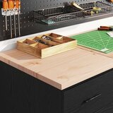  Garažni ormar za odlaganje crni 40x51x85 cm masivne borovine | shoptok.hr