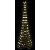 vidaXL LED božićno drvce Topla bijela 138.5 x 138.5 x 399 cm Metal | shoptok.hr