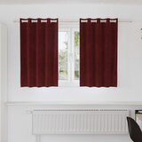 vidaXL Zavjese Bordo Poliester 140 x 140 cm Ukrasni detalji | shoptok.hr