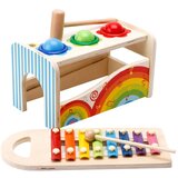 Bbo DRVENA IGRACKA 3u1 - KUTIJA ZA UDARANJE SA KSILOFONOM (36m+) | ePonuda.com