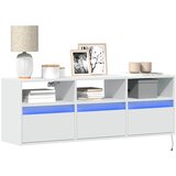  Zidni TV ormarić s LED svjetlima bijeli 130x31x45 cm | shoptok.hr