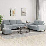 vidaXL 3-dijelni set sofa svjetlosivi od tkanine | shoptok.hr