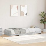  Krevetna konstrukcija s ladicama Betonski sivi 90 x 200 cm | shoptok.hr