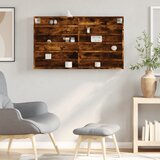  Vitrina boja dimljenog hrasta 100x8,5x58 cm drvena | shoptok.hr