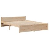 vidaXL Krevet s regalom za knjige bez madraca 140x200 cm od borovine | shoptok.hr