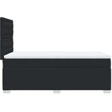 vidaXL Krevet s oprugama i madracem crni 90x190 cm od umjetne kože | shoptok.hr