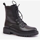 EVENTO Leather ankle boots Worker insulated with zip black Elosie | Eponuda.ba