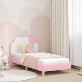  za djecu s uzglavljem Ružičasta 80 x 160 cm PU | shoptok.hr