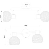 Globo 54025-2 - Spot svetiljka WILLY 2xE27/40W/230V | Eponuda.com