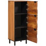  Highboard Finš acacije smeđa 40 x 33 x 110 cm Čvrsto drvo manga | Eponuda.com