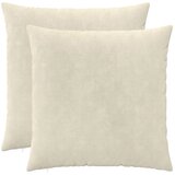 Jastuk s jastukom HEERLEN 2 kom. Krem Mikrofibra Flis - Krem 80 x 80 cm 2 | shoptok.hr
