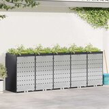 vidaXL Shranjevanje kolesnega zaboja za 3 zaboje Antracit | Shoptok.si