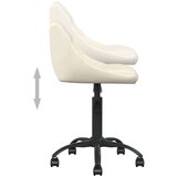 vidaXL Radna stolica - Uredska stolica krem baršunasta | shoptok.hr
