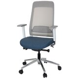 MID.YOU Pisarniški Stol Chiaro T1 White, Modra, Siva | Shoptok.si