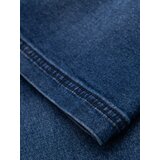 Ombre Men's shorts with elastic waistband and wash effect - blue | ePonuda.com