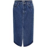Only Krila Noos Bianca Midi Skirt - Medium Blue Denim Modra | Shoptok.si