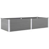  Vrtna posuda za sadnju 250 x 100 x 54 cm WPC siva | shoptok.hr