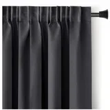 Temno siva zatemnitvena izolacijska zavesa 140x245 cm Pleat –