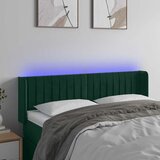 LED uzglavlje tamnozeleno 147x16x78/88 cm baršunasto Cijene
