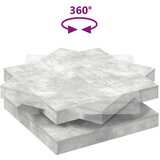 vidaXL Klubska mizica betonsko siva 90x90x34,5 cm | Shoptok.si