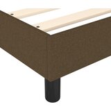  Okvir za krevet s oprugom tamnosmeđi 100x200 cm od tkanine | shoptok.hr