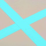  Napihljiva gimnastična podloga s tlačilko 800x100x10 cm zelena | Shoptok.si