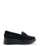 GOODIN Suede black loafers on a thick platform | Eponuda.ba