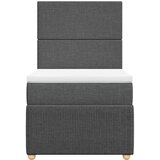  Krevet s oprugama i madracem tamnosivi 90 x 190 cm od tkanine | shoptok.hr