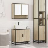 vidaXL Kopalniška garnitura 2-delna sonoma hrast inženirski les | Shoptok.si