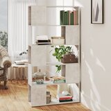 vidaXL Knjižna omara za razdelitev prostora betonsko siva 80x24x155 cm Cene