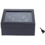 SupplySwap Vetrnica za ure, PU usnje, učinkovito upravljanje časa, črna, 12x9.3x4.7in, (5000202104) | Shoptok.si