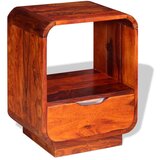  Noćni ormarić s ladicom od masivnog drva šišama 40 x 30 x 50 cm | shoptok.hr