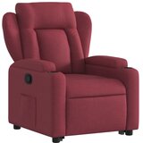  Naslonjač na podizanje od tkanine crvena boja vina | shoptok.hr