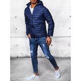 DStreet Kurtka męska przejściowa pikowana ciemnoniebieska | Shoptok.si